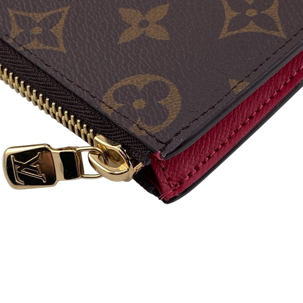 LOUIS VUITTON Card Case M83676 leather Brown Wallet L-shaped zipper Portefeuille Monogram Noah Compact Women(Unisex) Used Authentic