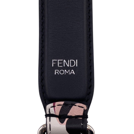 FENDI Shoulder strap leather multicolor Leopard Mini strap you Women Used Authentic