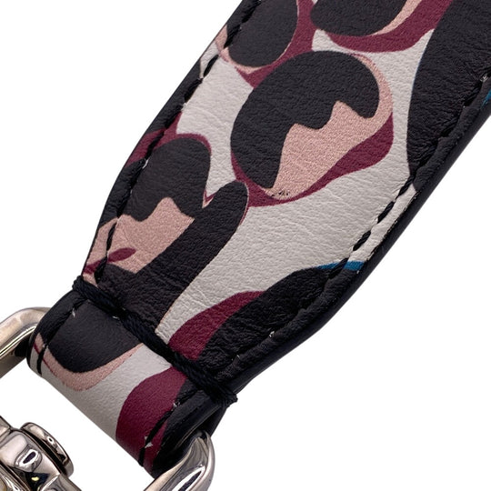 FENDI Shoulder strap leather multicolor Leopard Mini strap you Women Used Authentic