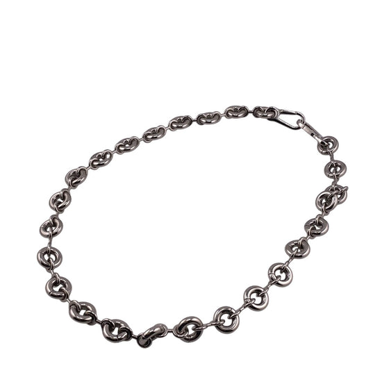 LOEWE strap Gold Plated Silver Chain strap donut Women Used Authentic