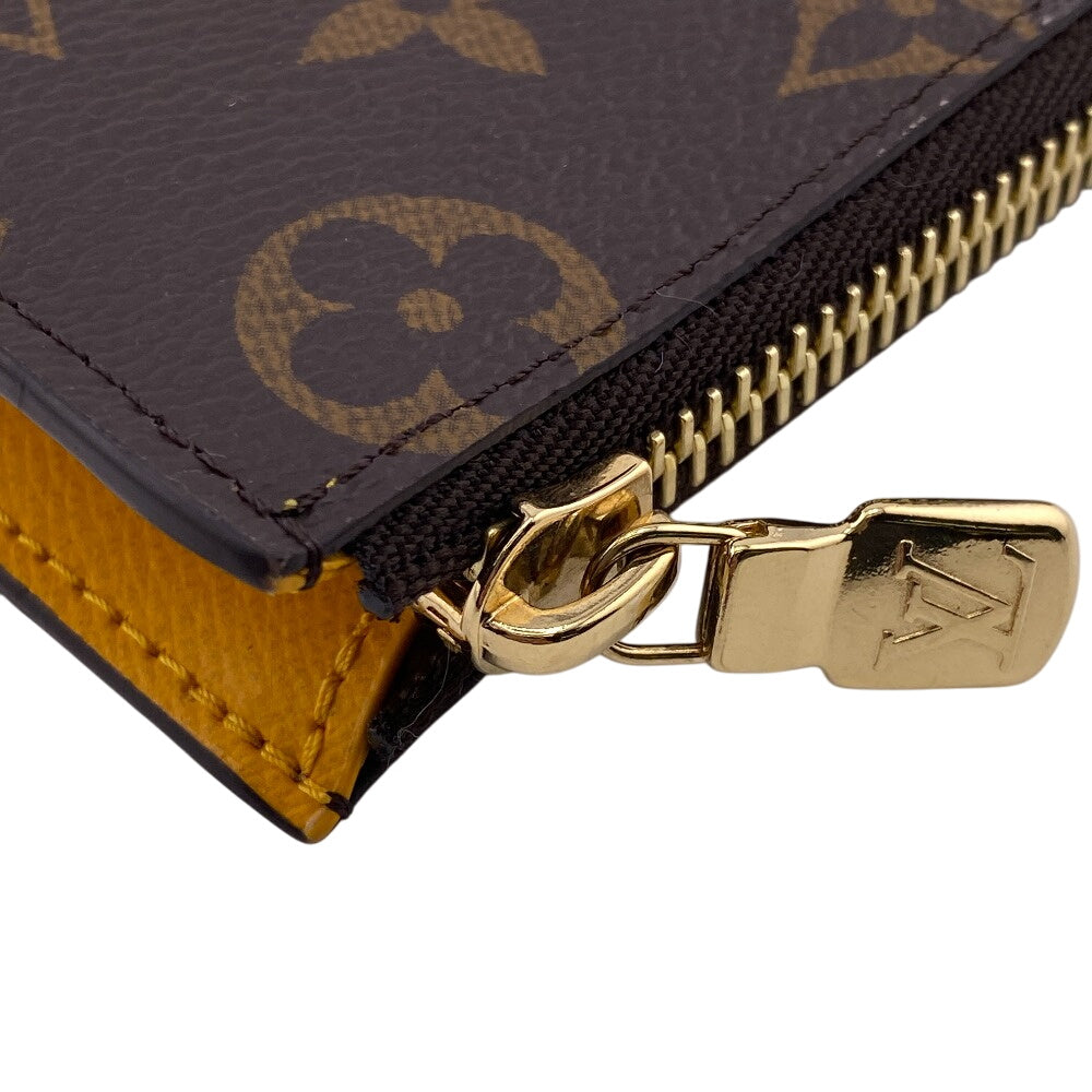 LOUIS VUITTON Card Case M83664 leather Brown Card Case Wallet Portefeuille Monogram Noah Compact Women(Unisex) Used Authentic