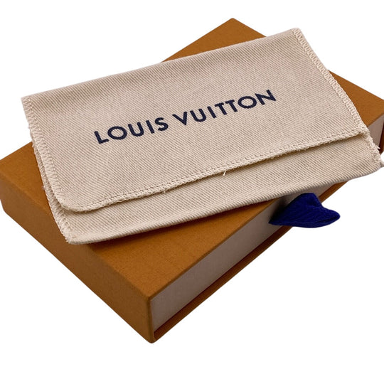 LOUIS VUITTON Card Case M13185 leather Brown Monogram macacer Porto Carte Magnet mens(Unisex) Used Authentic