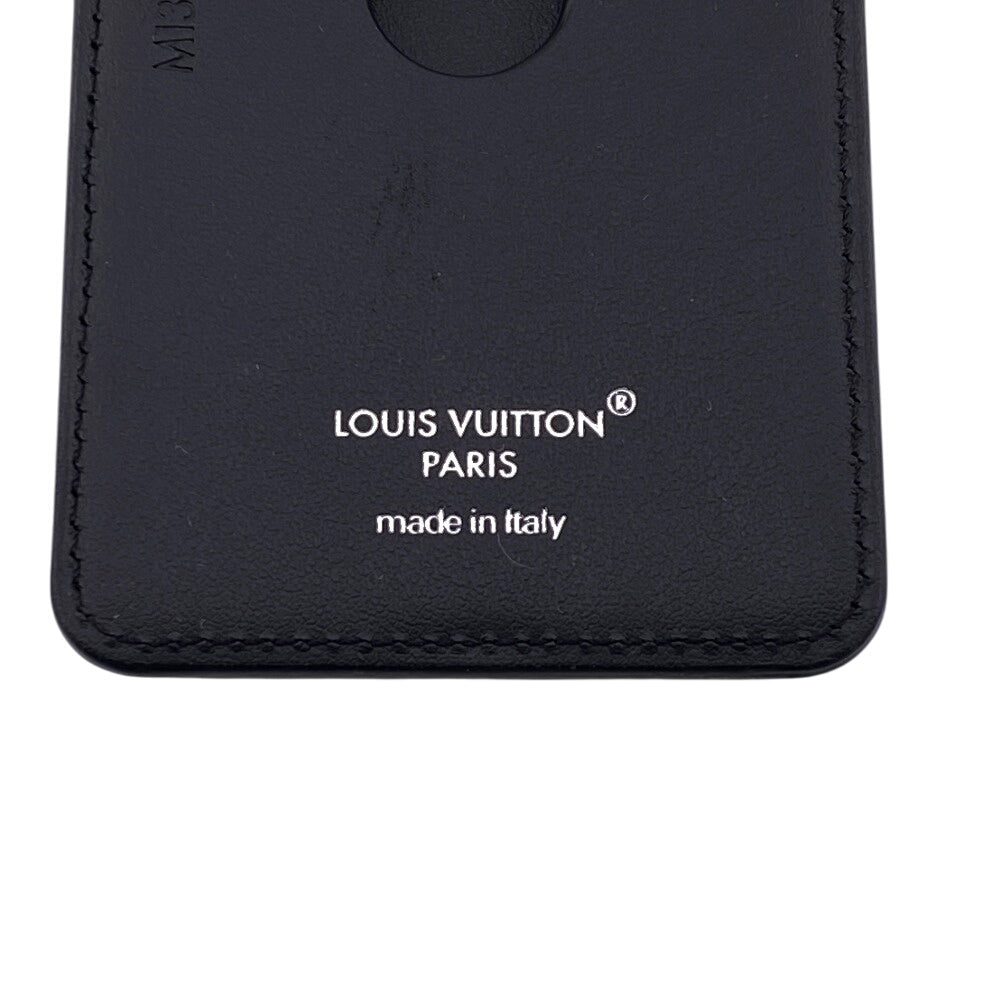 LOUIS VUITTON Card Case M13185 leather Brown Monogram macacer Porto Carte Magnet mens(Unisex) Used Authentic
