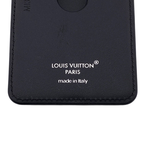 LOUIS VUITTON Card Case M13185 leather Brown Monogram macacer Porto Carte Magnet mens(Unisex) Used Authentic