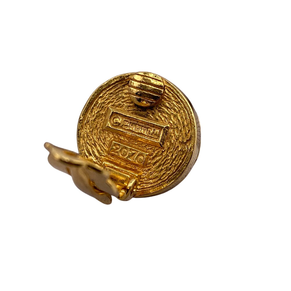 CHANEL Earring Gold Plated gold 1980 2070 Pearl Women Used Authentic
