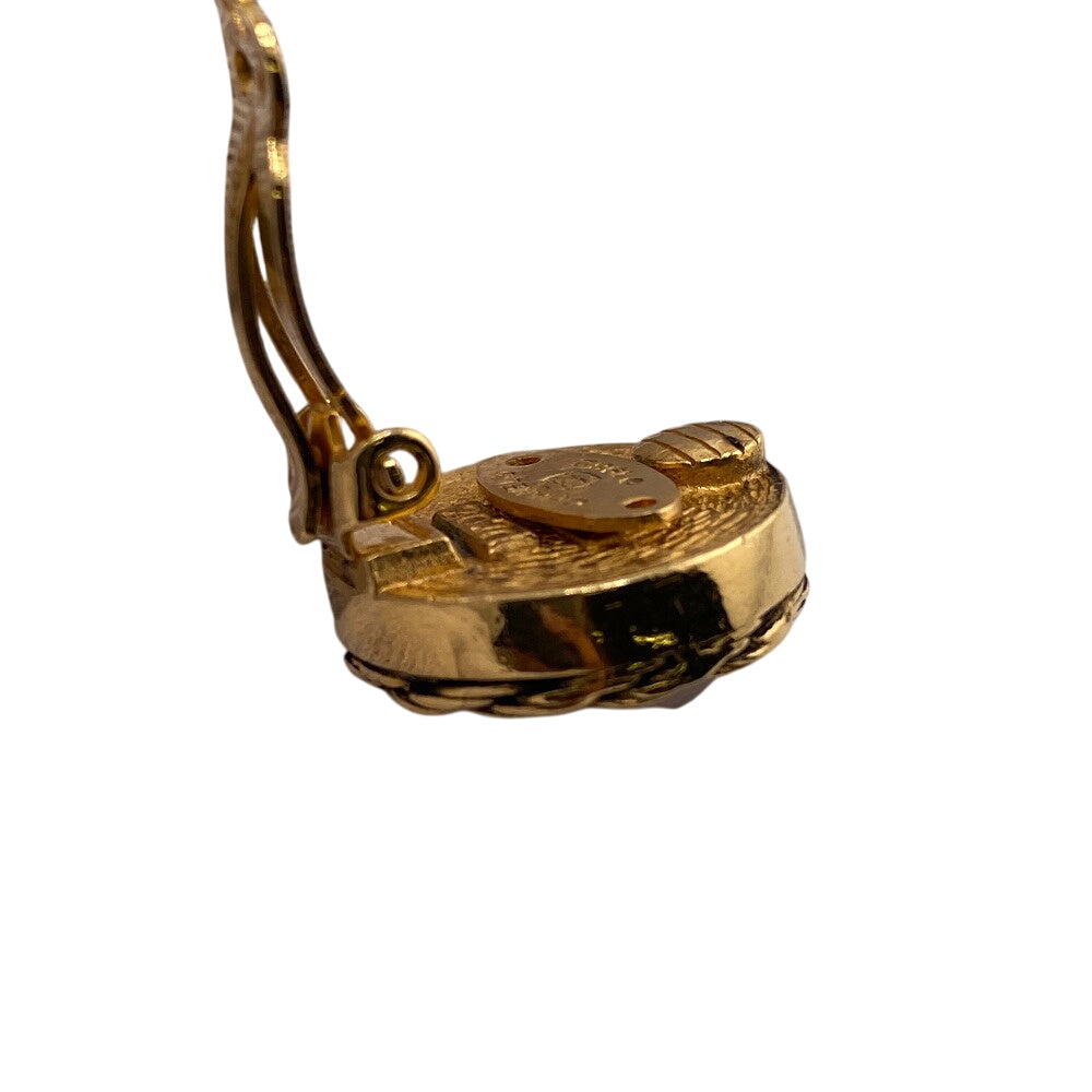CHANEL Earring Gold Plated gold 1980 2070 Pearl Women Used Authentic