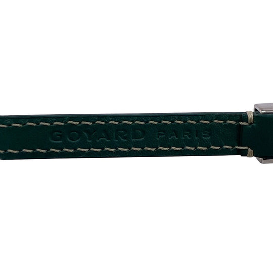 GOYARD bracelet Leather, PVC green Herringbone Edmond