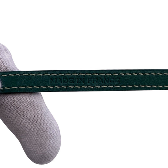 GOYARD bracelet Leather, PVC green Herringbone Edmond