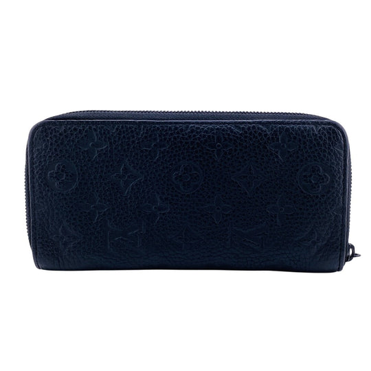 LOUIS VUITTON Long Wallet Purse M69047 leather black Zip Around Monogram Ann Platt Zippy Wallet Vertical mens Used Authentic