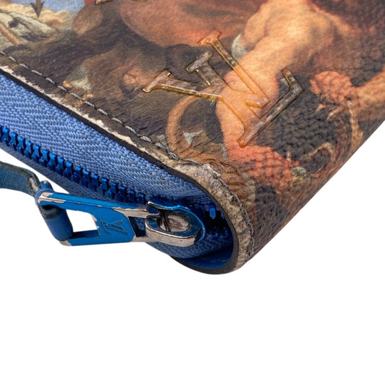 LOUIS VUITTON Long Wallet Purse M64603 leather multicolor Zip Around RUBENS Zippy Wallet Masters Collection mens(Unisex) Used Authentic