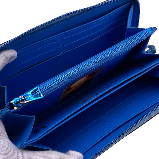 LOUIS VUITTON Long Wallet Purse M64603 leather multicolor Zip Around RUBENS Zippy Wallet Masters Collection mens(Unisex) Used Authentic
