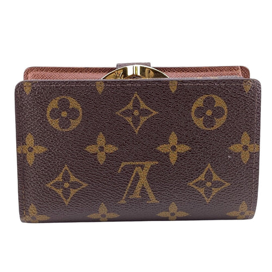 LOUIS VUITTON Bifold Wallet leather Brown Monogram Vienova
