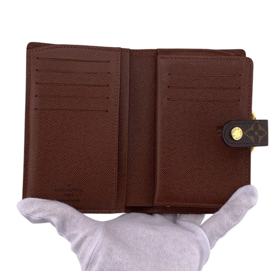 LOUIS VUITTON Bifold Wallet leather Brown Monogram Vienova