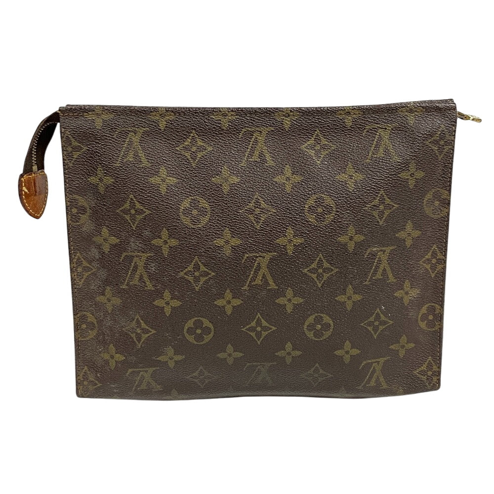 LOUIS VUITTON Clutch bag M47542 leather Brown Monogram Posh Cracking Ted 26 mens(Unisex) Used Authentic