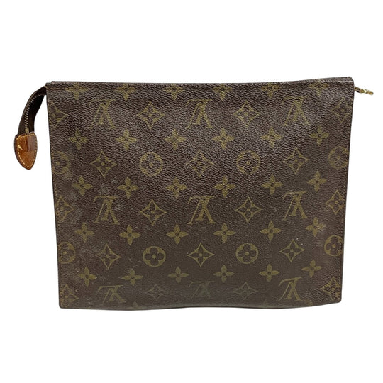 LOUIS VUITTON Clutch bag M47542 leather Brown Monogram Posh Cracking Ted 26 mens(Unisex) Used Authentic