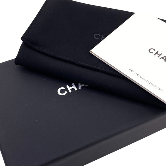 CHANEL Coin case Caviar skin black COCO Mark