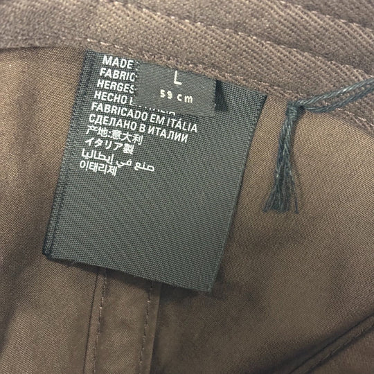 GUCCI cap 680717 64% polyester, 18% nylon, 18% cotton Brown Baseball cap Balenciaga Collaboration Hacker Project BB logo mens(Unisex) L 59cm Used Authentic