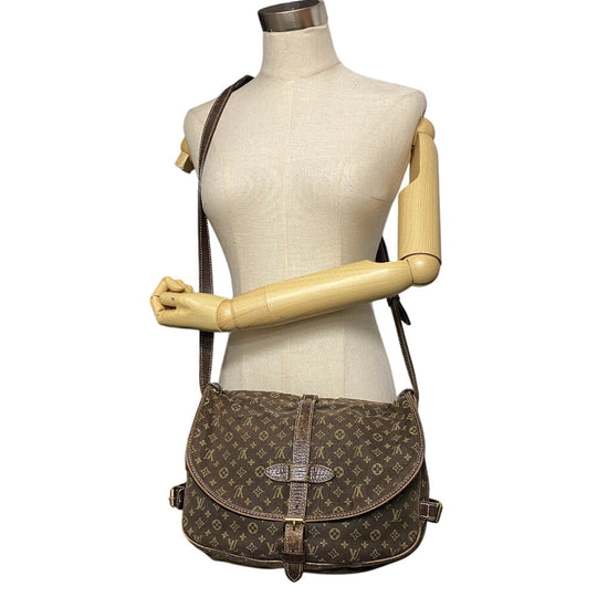 LOUIS VUITTON Shoulder Bag M95227 canvas Brown Monogram mini Lansaumur 30 Women Used Authentic