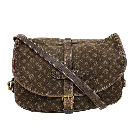 LOUIS VUITTON Shoulder Bag M95227 canvas Brown Monogram mini Lansaumur 30 Women Used Authentic