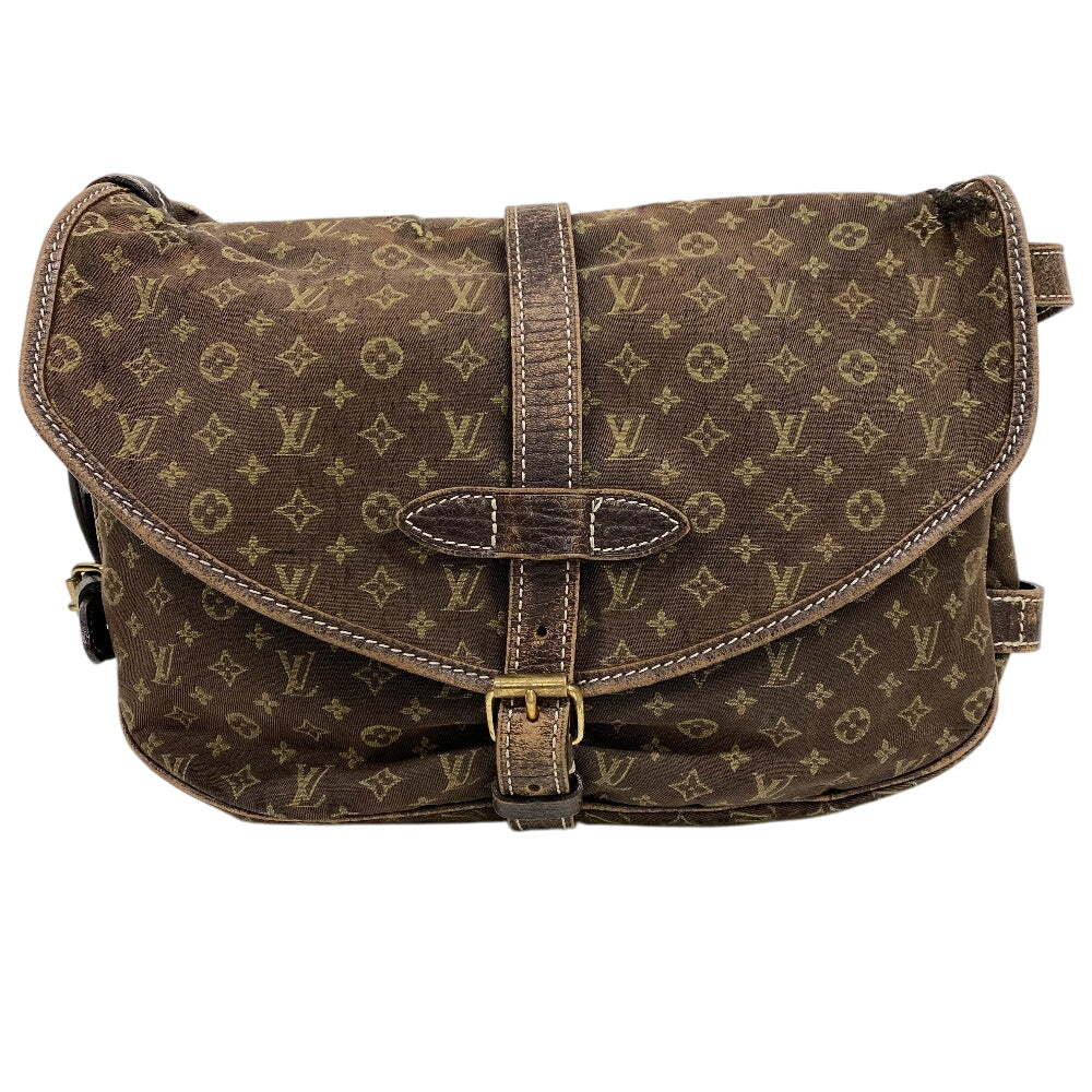 LOUIS VUITTON Shoulder Bag M95227 canvas Brown Monogram mini Lansaumur 30 Women Used Authentic