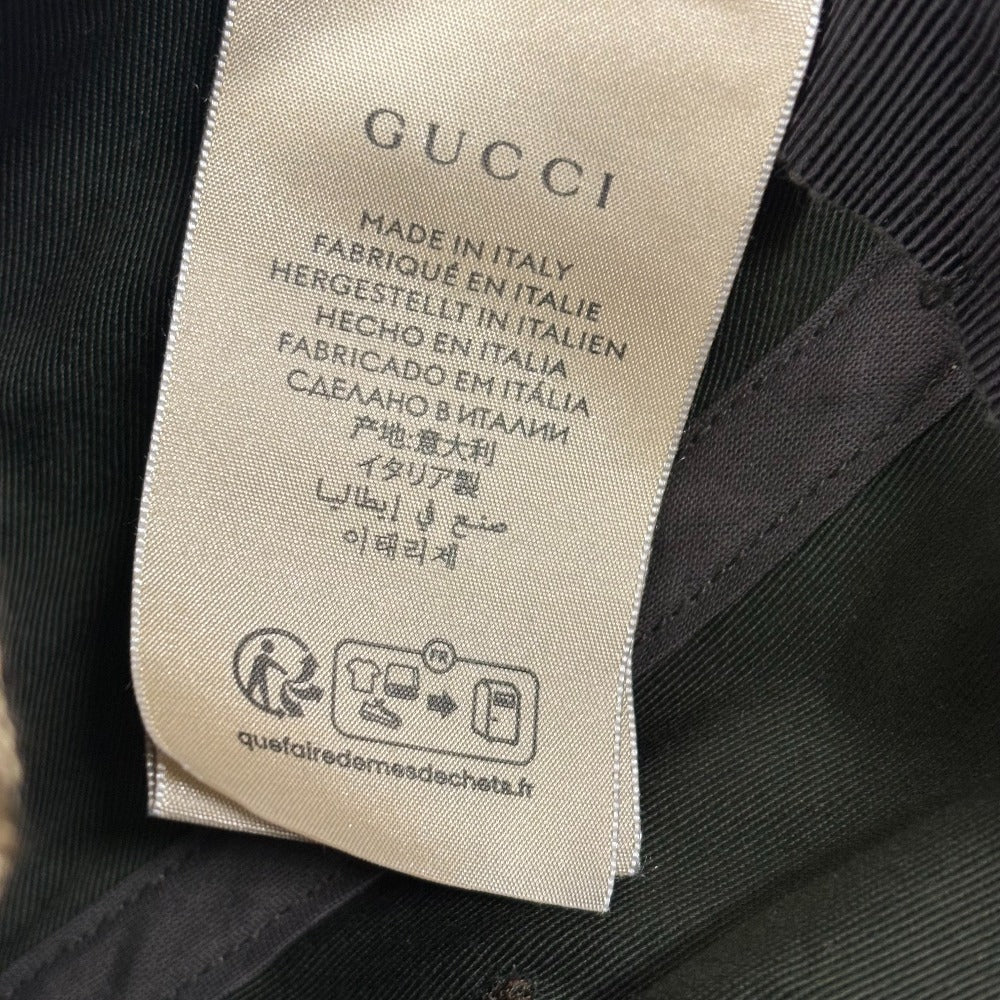 GUCCI cap 751400 canvas Brown 25 GG canvas mens(Unisex) S 57 Used Authentic