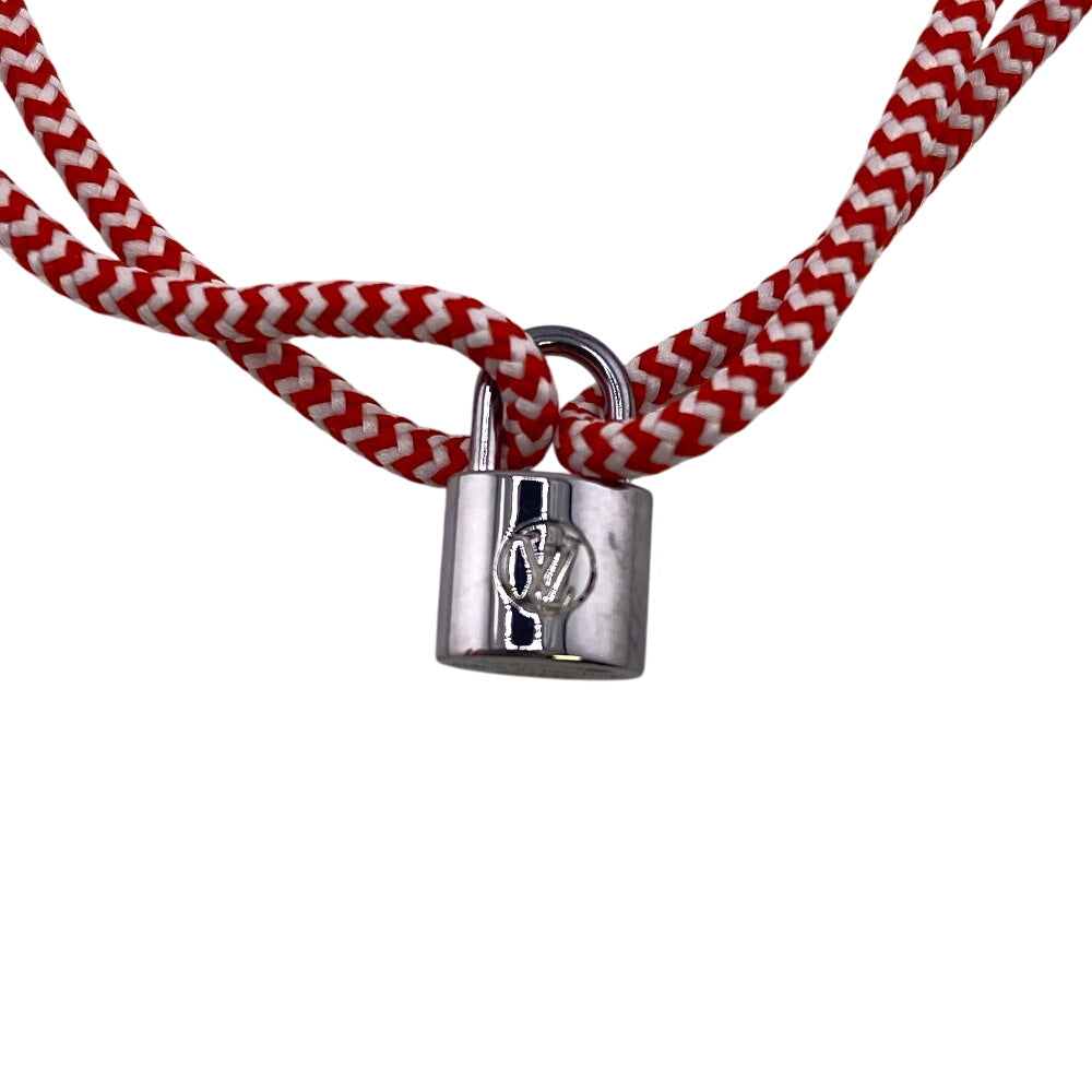 LOUIS VUITTON bracelet Q95705 Silver925 Red Lockit Sophie Turner