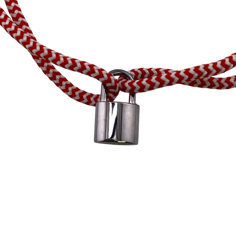 LOUIS VUITTON bracelet Q95705 Silver925 Red Lockit Sophie Turner