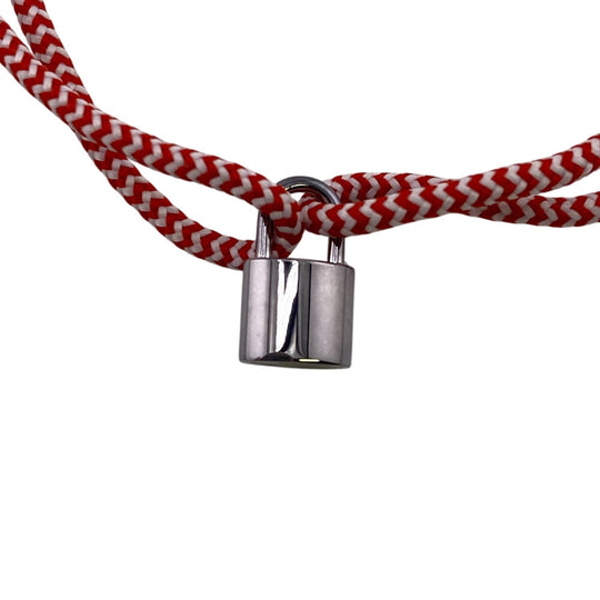 LOUIS VUITTON bracelet Q95705 Silver925 Red Lockit Sophie Turner