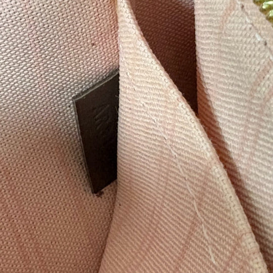 LOUIS VUITTON Tote Bag N41603 leather Brown Damier Neverfull MM Women Used Authentic