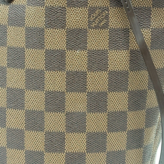 LOUIS VUITTON Tote Bag N41603 leather Brown Damier Neverfull MM Women Used Authentic