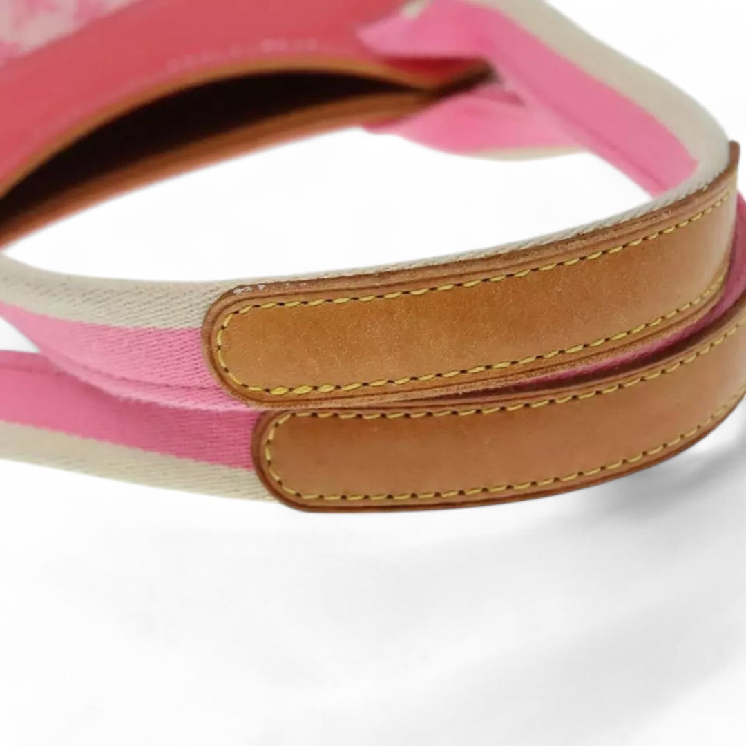 Louis Vuitton Monogram Mini Sac Catrain Hand Bag Strawberry Pink Canvas Women's Tote