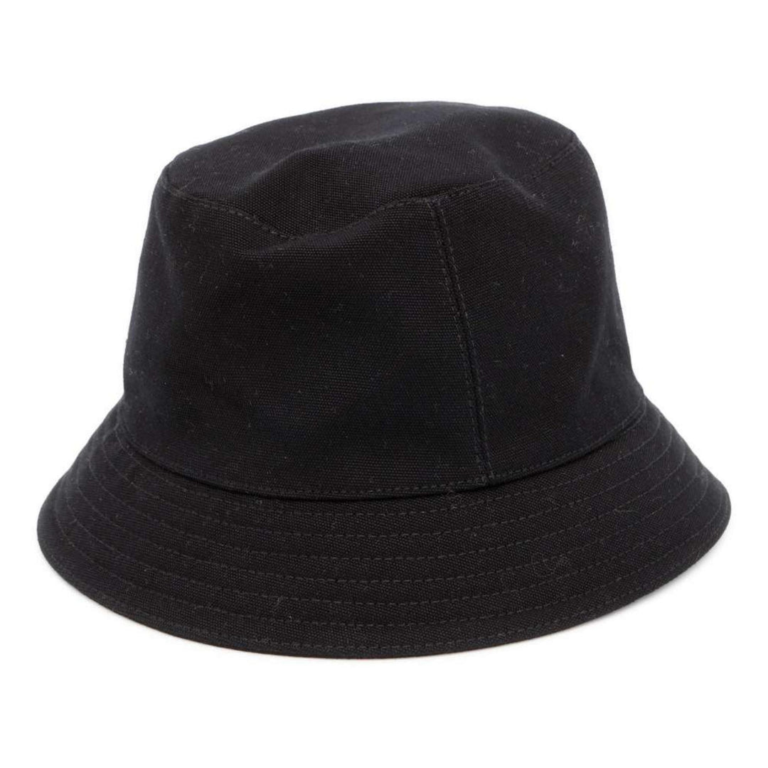 HERMES Calvi Cotton Black Bucket Hat Preloved