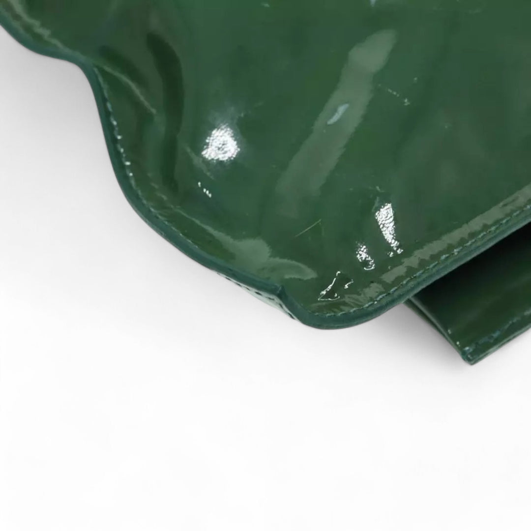 Louis Vuitton Vintage Busu Shoulder Bag Enamel Green Women's Handbag