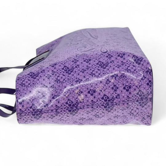 Louis Vuitton Cosmic Blossom GM Tote Bag Purple M93165 Enamel Women's Handbag