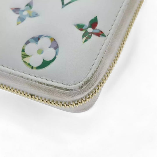 Louis Vuitton Monogram Garden Zippy Wallet White Multicolor Long Women's Wallet