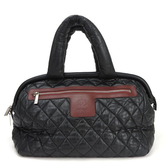 CHANEL Tote Bag leather black