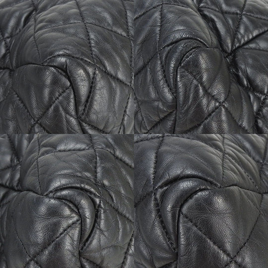 CHANEL Tote Bag leather black