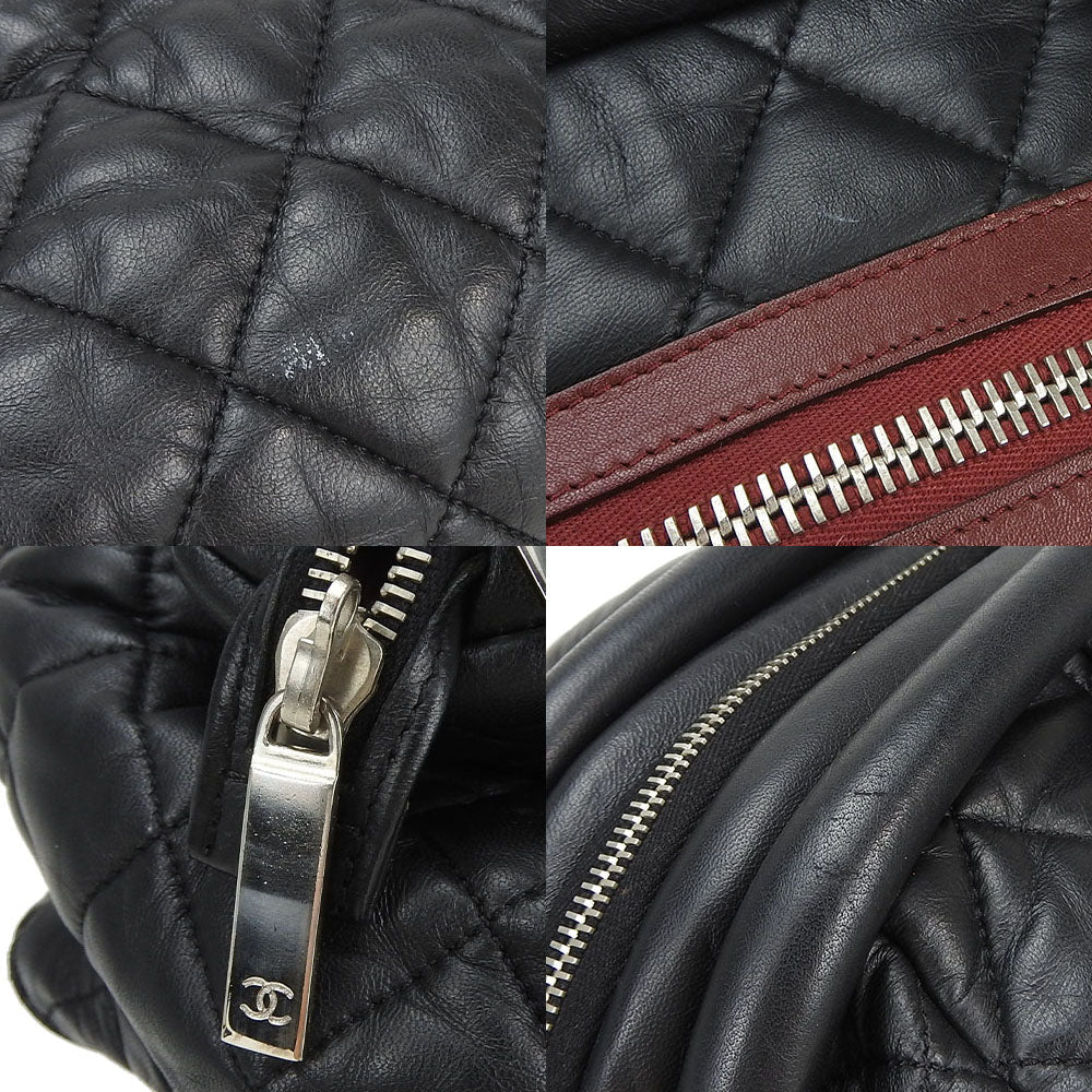 CHANEL Tote Bag leather black