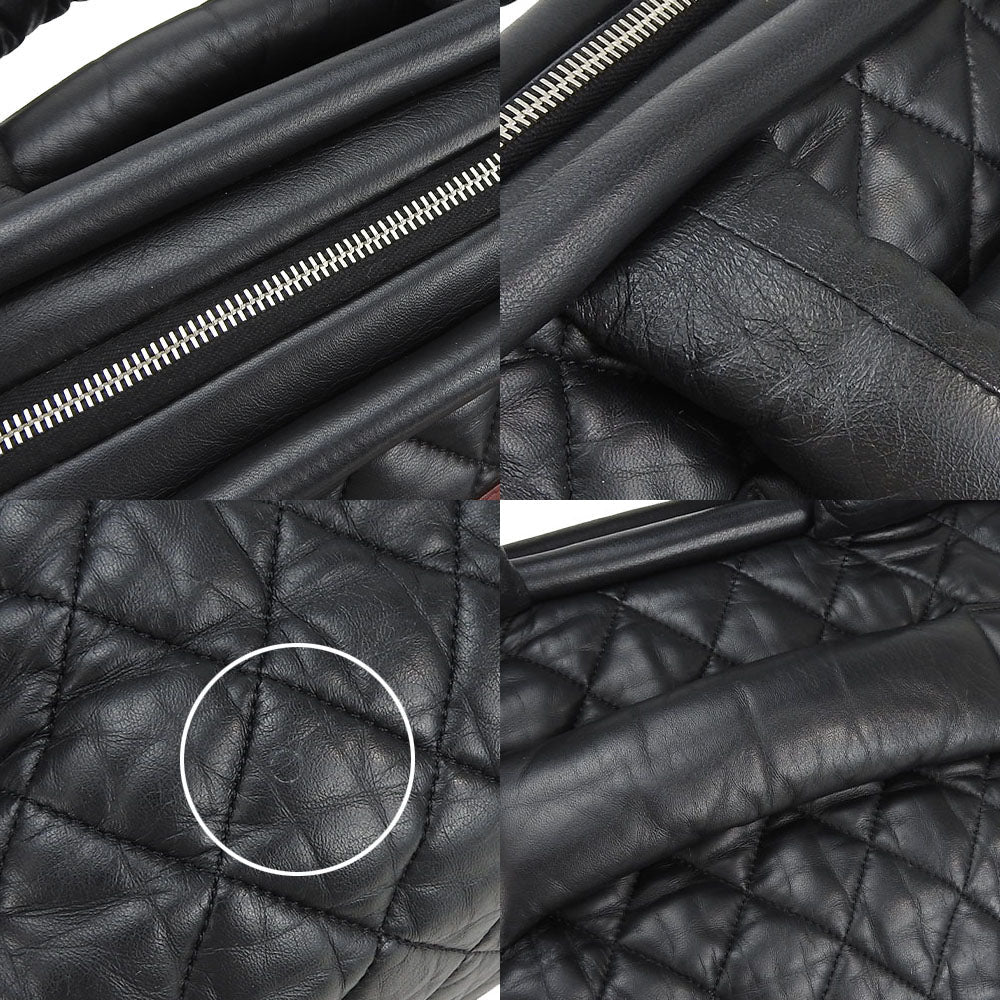 CHANEL Tote Bag leather black