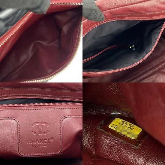 CHANEL Tote Bag leather black