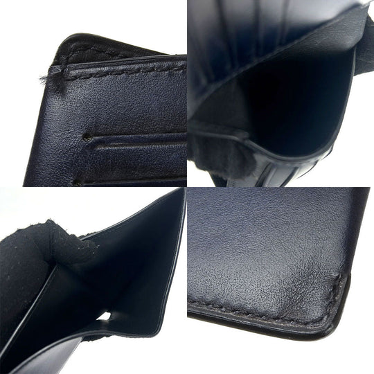 Berluti Bifold Wallet leather Navy Makore Skrit