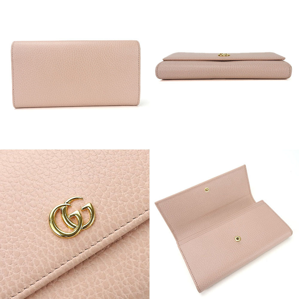 GUCCI Long Wallet Purse 456116 pink GG Marmont