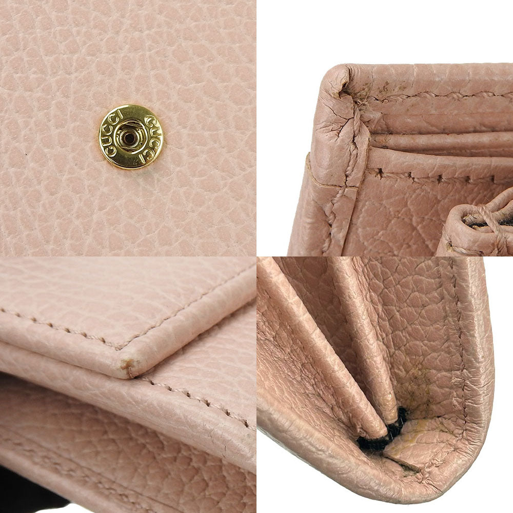 GUCCI Long Wallet Purse 456116 pink GG Marmont