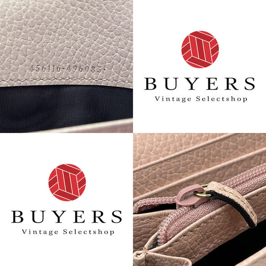 GUCCI Long Wallet Purse 456116 pink GG Marmont