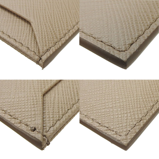 PRADA Card Case Safiano beige
