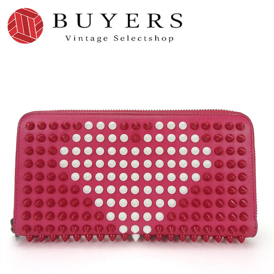 Christian Louboutin Long Wallet Purse 1155017 leather pink Panettone