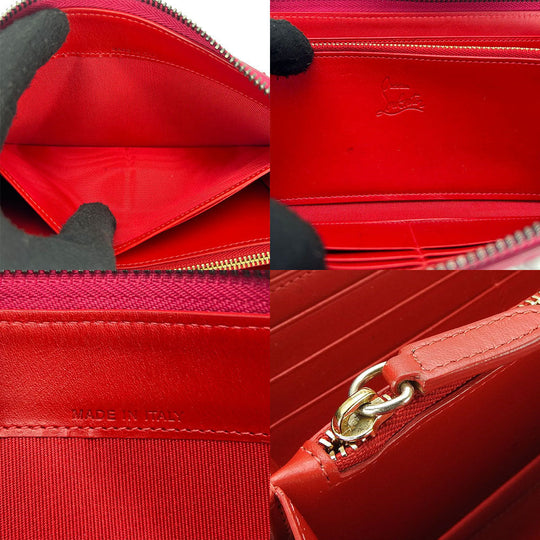 Christian Louboutin Long Wallet Purse 1155017 leather pink Panettone