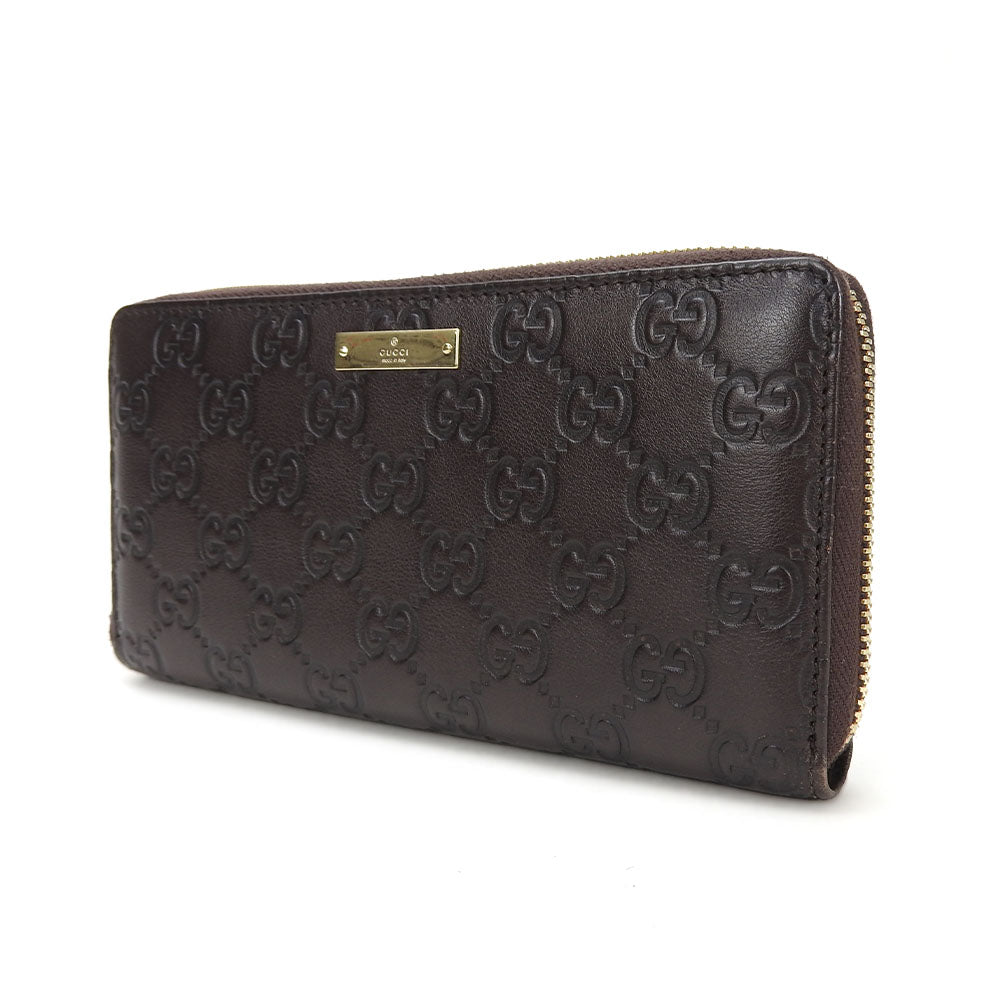 GUCCI Long Wallet Purse 307980 leather Brown