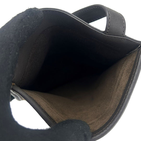 LOEWE Shoulder Bag Suede Brown anagram