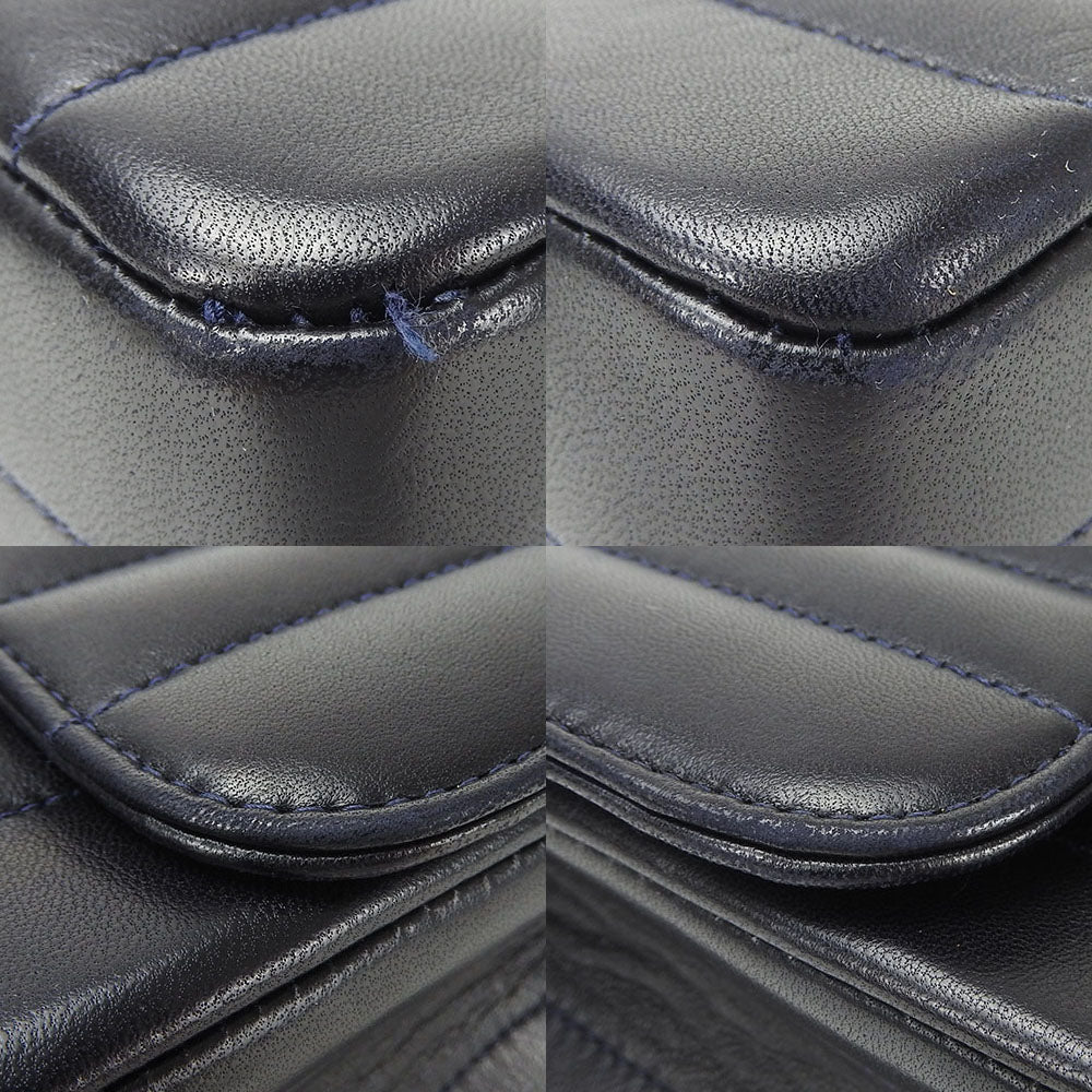 CHANEL Shoulder Bag A05292 lambskin Navy COCO Mark